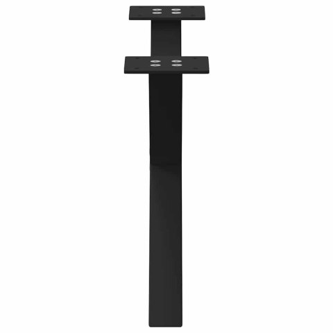 NOGI DO STOLIKA KAWOWEGO W KSZTAŁCIE LITERYX2 SZT. CZARNE 50X(30-31)CM STAL