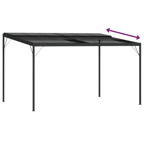 ALTANA OGRODOWA ANTRACYTOWA 4X3X2,5M ALUMINIUM I STAL