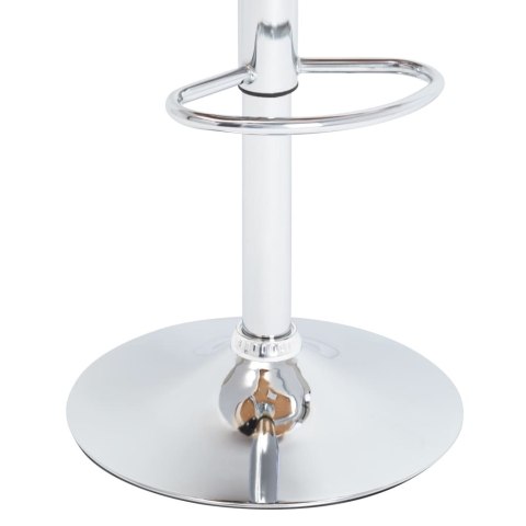 KRZESŁO BAROWE CZARNE OBITE SZTUCZNĄ SKÓRĄ