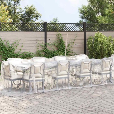 PRZEZROCZYSTA PLANDEKA Z OCZKAMI 2X12M POLIETYLEN