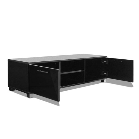SZAFKA POD TV POŁYSK CZARNA 120X40,5X35CM