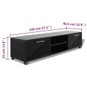 SZAFKA POD TV POŁYSK CZARNA 120X40,5X35CM