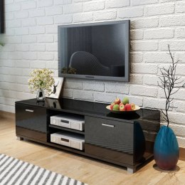 SZAFKA POD TV POŁYSK CZARNA 140X40,5X35CM