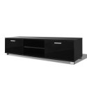 SZAFKA POD TV POŁYSK CZARNA 140X40,5X35CM