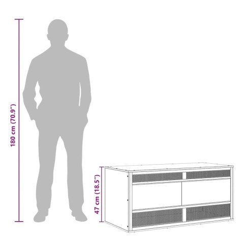VidaXL Terrarium, materiał drewnopochodny, 100x47x47 cm
