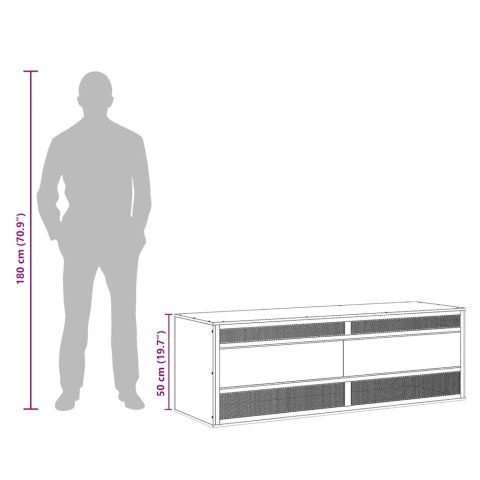 VidaXL Terrarium, materiał drewnopochodny, 120x50x50 cm