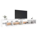 SZAFKA POD TV Z OŚWIETLENIEM LED BIAŁA 290X36,5X40CM
