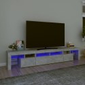 SZAFKA POD TV Z OŚWIETLENIEM LED SZAROŚĆ BETONU 230X36,5X40CM