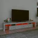 SZAFKA POD TV Z OŚWIETLENIEM LED SZAROŚĆ BETONU 230X36,5X40CM