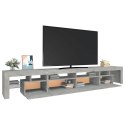 SZAFKA POD TV Z OŚWIETLENIEM LED SZAROŚĆ BETONU 260X36,5X40CM