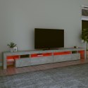 SZAFKA POD TV Z OŚWIETLENIEM LED SZAROŚĆ BETONU 290X36,5X40CM