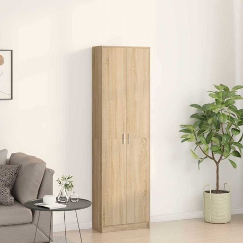 VidaXL Garderoba Dąb Sonoma 55 x 25 x 189 cm Materiał drewnopochodny