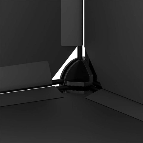 REGAŁ KOSTKOWY Z 6 PRZEGRODAMI CZARNY PP