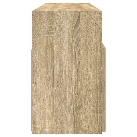 SZAFKA TV Z OŚWIETLENIEM LED DĄB SONOMA 120X30X50CM