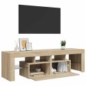 SZAFKA TV Z OŚWIETLENIEM LED DĄB SONOMA 140X36,5X40CM