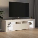 SZAFKA POD TV Z OŚWIETLENIEM LED BIAŁA 140X36,5X40CM