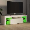 SZAFKA POD TV Z OŚWIETLENIEM LED BIAŁA 140X36,5X40CM