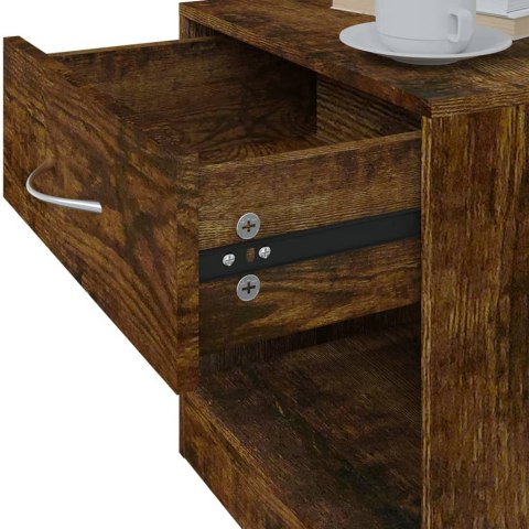 SZAFKI NOCNE Z SZUFLADĄ 2 SZT.,PRZYDYMIONY DĄB