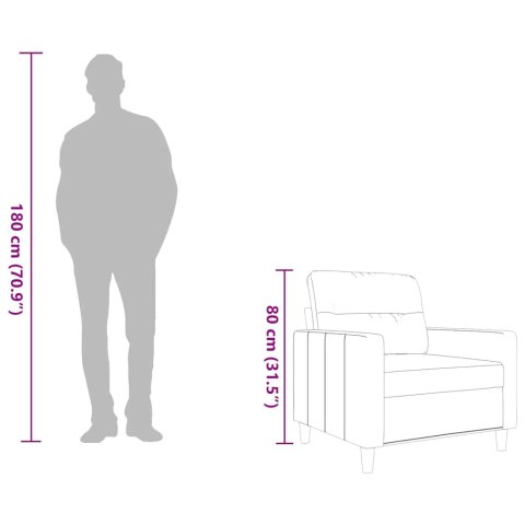 FOTEL KREMOWY 60CM OBITY TKANINĄ