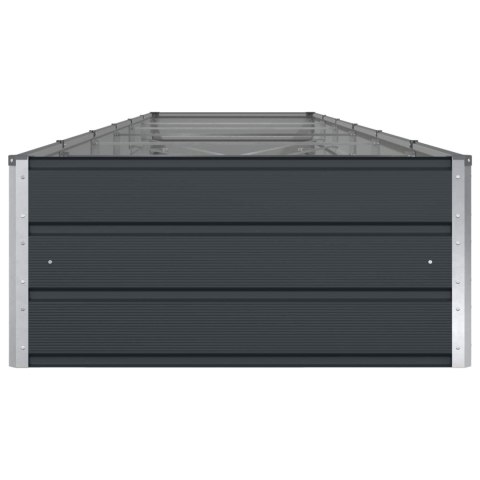 DONICA OGRODOWA ANTRACYT 195X100X45CM STAL GALWANIZOWANA