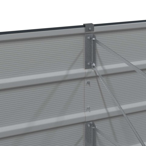 DONICA OGRODOWA ANTRACYT 400X80X45CM STAL