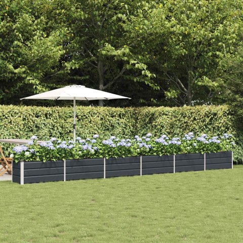 DONICA OGRODOWA ANTRACYT 480X50X45CM STAL GALWANIZOWANA