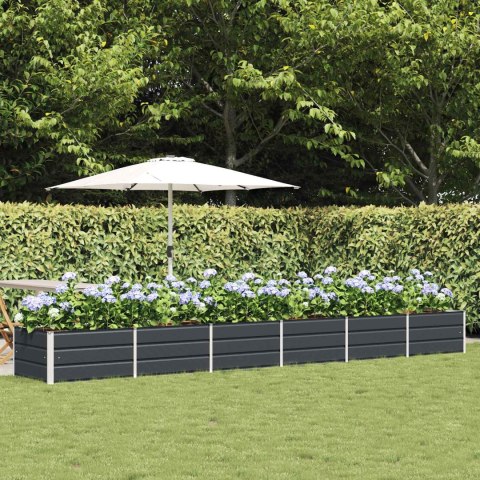 DONICA OGRODOWA ANTRACYT 480X80X45CM STAL