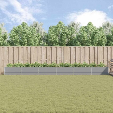 DONICA OGRODOWA JASNOSZARA 195X100X45CM STAL GALWANIZOWANA