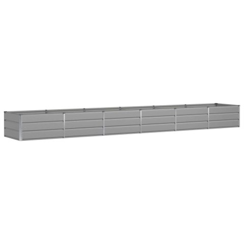 DONICA OGRODOWA JASNOSZARA 480X80X45CM STAL