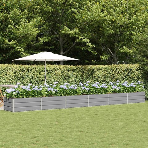 DONICA OGRODOWA JASNOSZARA 600X80X45CM STAL