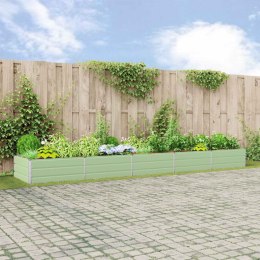 DONICA OGRODOWA PASTELOWA ZIELEŃ 195X100X45CM STAL GALWANIZOWANA