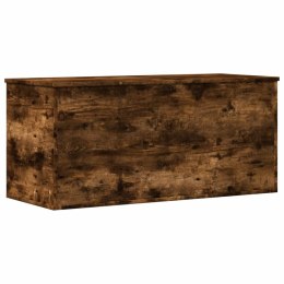 SKRZYNIA 100X42X46 CM PRZYDYMIONY DĄB KUFER BOX SIŁOWNIK GAZOWY PRZECHOWYWANIE
