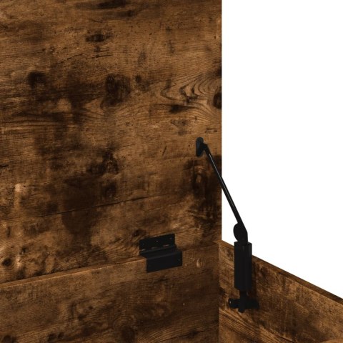 SKRZYNIA 100X42X46CM PRZYDYMIONY DĄB KUFER BOX SIŁOWNIK GAZOWY PRZECHOWYWANIE