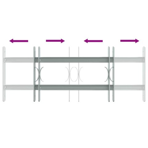 Krata bezpieczeństwa na okno z regulacją 500-650 mm