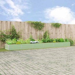 DONICA OGRODOWA PASTELOWA ZIELEŃ 195X100X45CM STAL GALWANIZOWANA