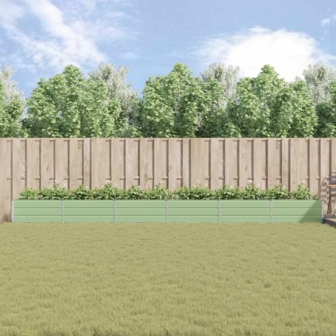 DONICA OGRODOWA PASTELOWA ZIELEŃ 195X100X45CM STAL GALWANIZOWANA