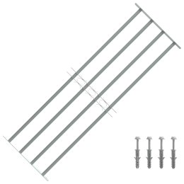 VidaXL Krata na okno z regulacją, 4 metalowe pręty, 1000-1500 mm