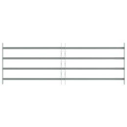 VidaXL Krata na okno z regulacją, 4 metalowe pręty, 1000-1500 mm