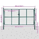 VidaXL Ogrodowa brama ogrodowa z siatki, krata ścienna, 300x175 cm