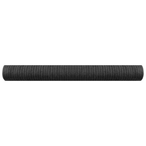 VidaXL Siatka cieniująca, antracytowa, 1x10 m, HDPE, 150 g/m²