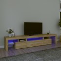 SZAFKA POD TV Z OŚWIETLENIEM LED DĄB SONOMA 215X36,5X40CM