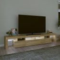 SZAFKA POD TV Z OŚWIETLENIEM LED DĄB SONOMA 230X36,5X40CM
