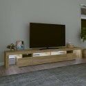 SZAFKA POD TV Z OŚWIETLENIEM LED DĄB SONOMA 260X36,5X40CM