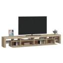 SZAFKA POD TV Z OŚWIETLENIEM LED DĄB SONOMA 260X36,5X40CM