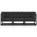 3-OSOBOWA SOFA OGRODOWA Z PODUSZKAMI DREWNO SOSNOWE