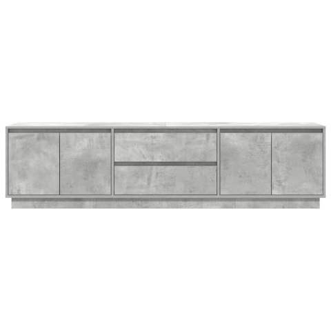 SZAFKA RTV Z OŚWIETLENIEM LED BETON SZARY 193,5X41X50CM