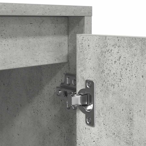 SZAFKA RTV Z OŚWIETLENIEM LED BETON SZARY 193,5X41X50CM