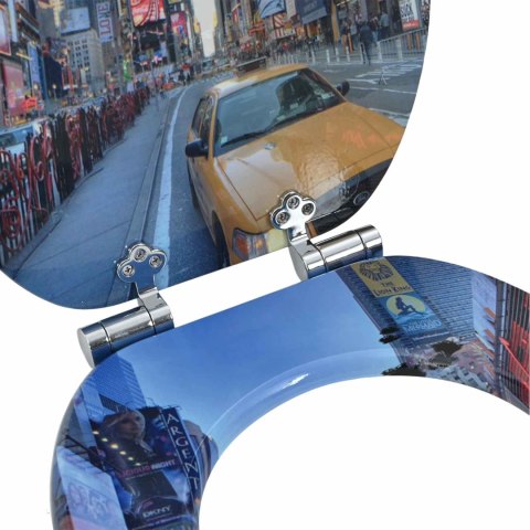 VidaXL Deska toaletowa 2 pcs Wielokolorowe 43,8 x 37,8 cm Płyta MDF