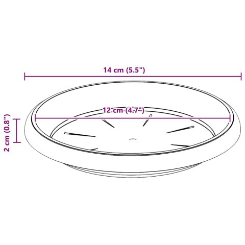 DONICZKI 24 SZT. CZERWONY CEGLASTY Ø 15X12CM