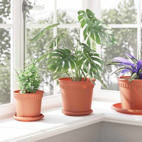 DONICZKI 24 SZT. CZERWONY CEGLASTY Ø 19X16CM